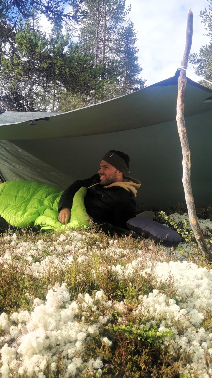 Aufwachen in freier Natur