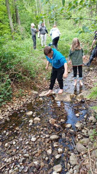 Abkühlung im Fluss