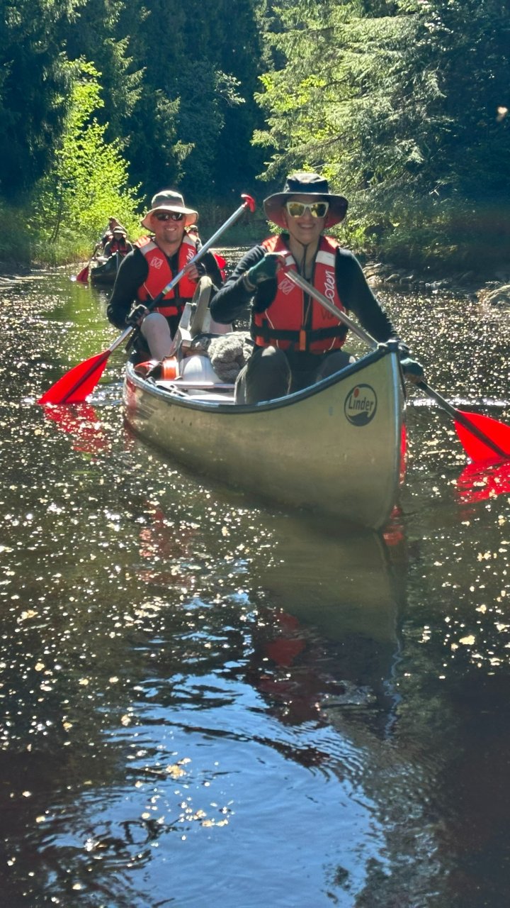 Kanutour in Schweden