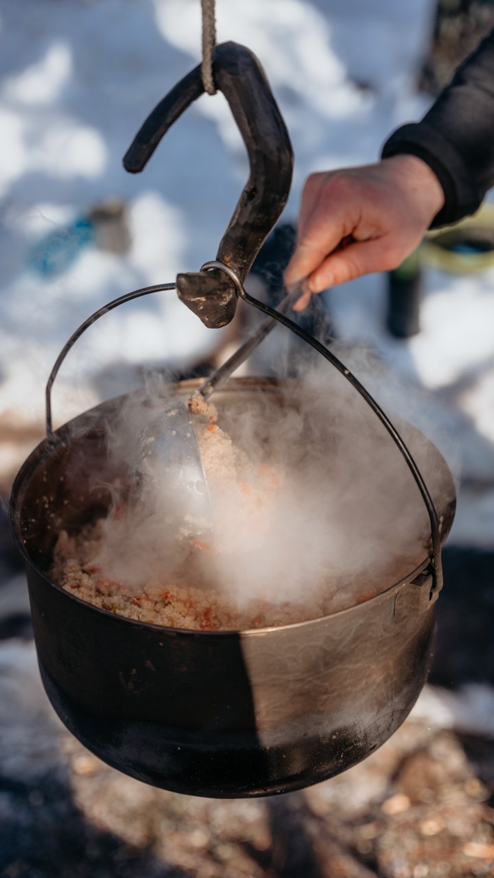 Kochen über'm Feuer