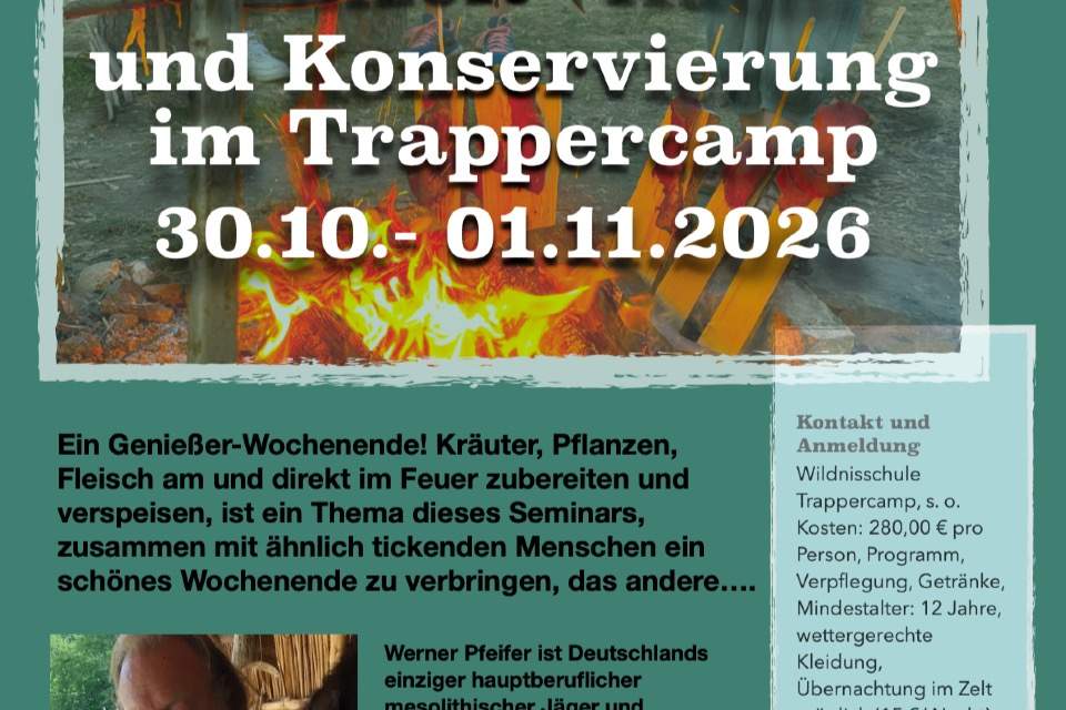 Vorschau Bild des Kurses Steinzeitküche und Konservierung mit Werner Pfeifer