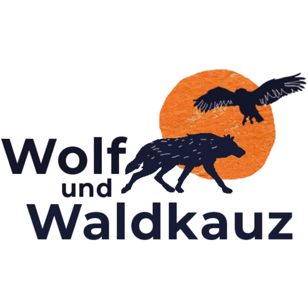 Bild von Wolf und Waldkauz