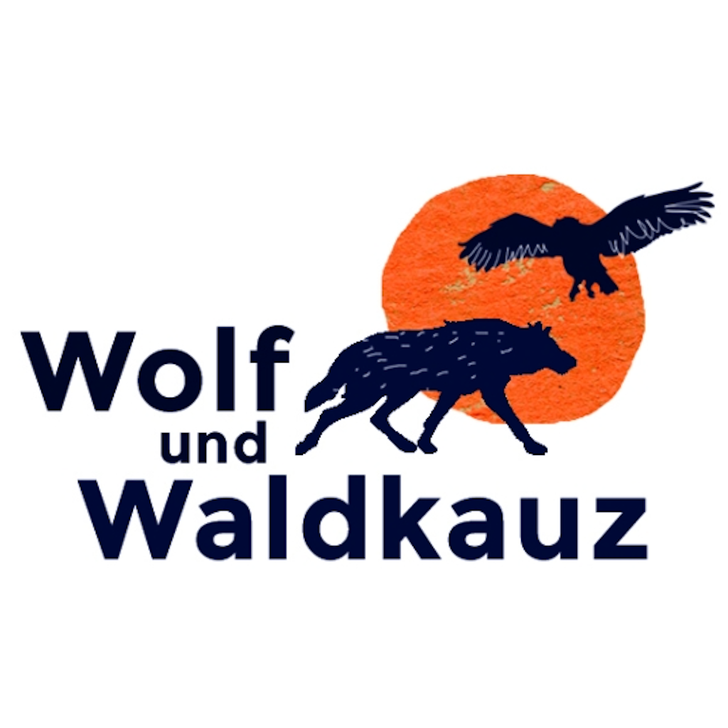 Bild von Wolf und Waldkauz
